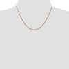 14K 1.7mm Flat Cable Chain