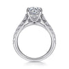 14K White Gold Round Diamond Engagement Ring