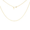 Adjustable Popcorn Chain Necklace with Slider Bead