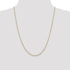 14K 1.7mm Flat Cable Chain