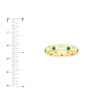 Staggered Emerald &amp; Diamond Ring