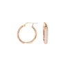 Pave CZ Hoop Earrings