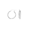 Pave CZ Hoop Earrings