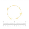 Open Heart on Box Chain Bracelet