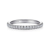 White Plated Alloy Matching Wedding Band