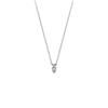 Mini Marquise Diamond Bezel Drop Necklace