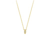 Mini Marquise Diamond Bezel Drop Necklace