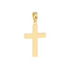 Fluted Bar Cross Pendant