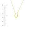 Mini Horseshoe Adjustable Necklace
