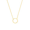 Open Wire Circle Adjustable Necklace