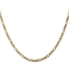 14K 2.75mm Flat Figaro Chain Anklet