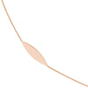 Sterling Silver Marquise Station Long Necklace
