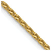 14K 1.3mm D/C Wheat Chain