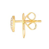Pave Diamond Heart Stud Earrings (1/5tcw)