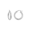 25mm x 4mm Polished Hoop Earrings