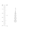 Graduated Disc Dangle Earrings