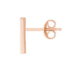 Mini Staple Bar Earrings on Post Back