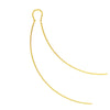 Curved Wire Threader Earrings