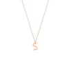 Gothic Tilted Initial Necklace