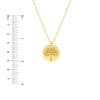 Tree of Life Medallion Necklace with Diamond