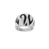 Zebra Crystal Ring