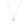 Leo Organic Disc Pendant Necklace