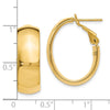 14K Polished Hoop Earrings
