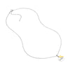 Sterling Silver Faith Disc Necklace with Cross