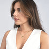 Puff Teardrop Snake Necklace