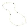 Sterling Silver Oval Filigree Stations Long Necklace