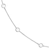 Sterling Silver Flat Bead Necklace