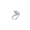 14K White 10x5 mm Marquise 1/3 CTW Diamond Semi-Set Engagement Ring