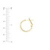 18mm Two-Tone Omega Back Earrings