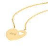 Heart with Cutout Adjustable Necklace
