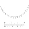 Sterling Silver Small Disc Dangles Adjustable Choker