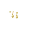 D/C Teardrop Dangle Earrings on Post Back