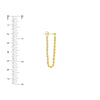 Rope Chain Front to Back Earrings