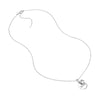 Sterling Silver Mom Disk- Heart Necklace