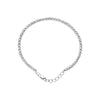 Sterling Silver Diamond-Cut Beads Adjustable Bracelet
