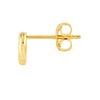 Open Circle Stud Earrings