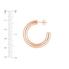 5mm x 30mm Tube Hoop Earrings