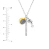 Sterling Silver Dream Paper Clip Chain Charm Necklace