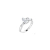 14K White 7.5x5.25 mm Pear 3/8 CTW Diamond Semi-Set Engagement Ring