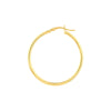 2mm x 35mm Polished Hoop Earrings
