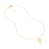 Script 'P' with Diamond Bezel Necklace