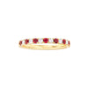 Ruby &amp; Diamond Stackable Band
