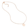 Engravable Disc Pendant Necklace