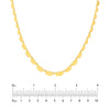 Graduated Half Moon Link Necklace