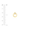 Diamond Bezel Bar Door Knocker Earrings