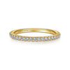 14K Yellow Gold Diamond Matching Wedding Band